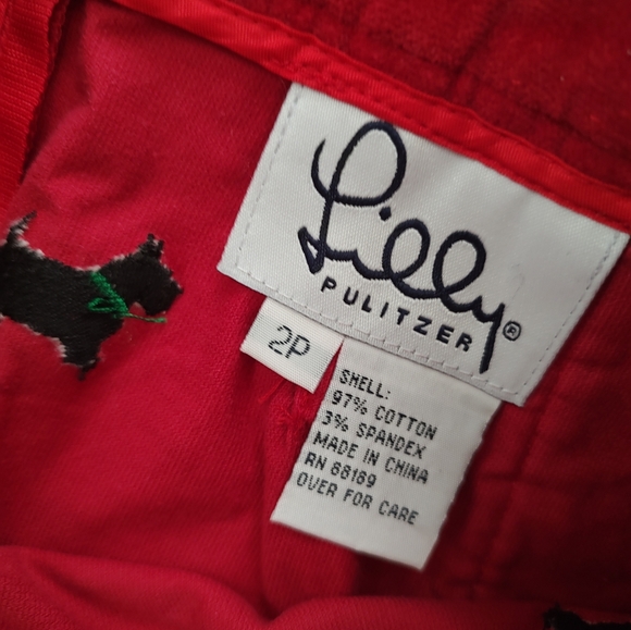 Lilly Pulitzer vintage Scottie dog mini skirt 2 EUC - Picture 3 of 5